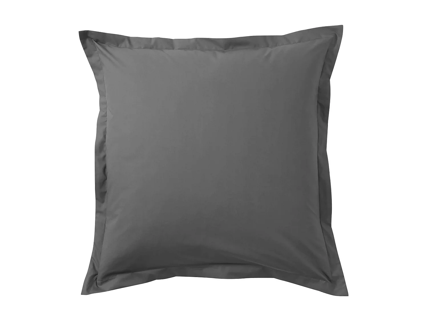 Taie d'oreiller coton percale Anthracite 65x65 - SOMEO - MORPHEE