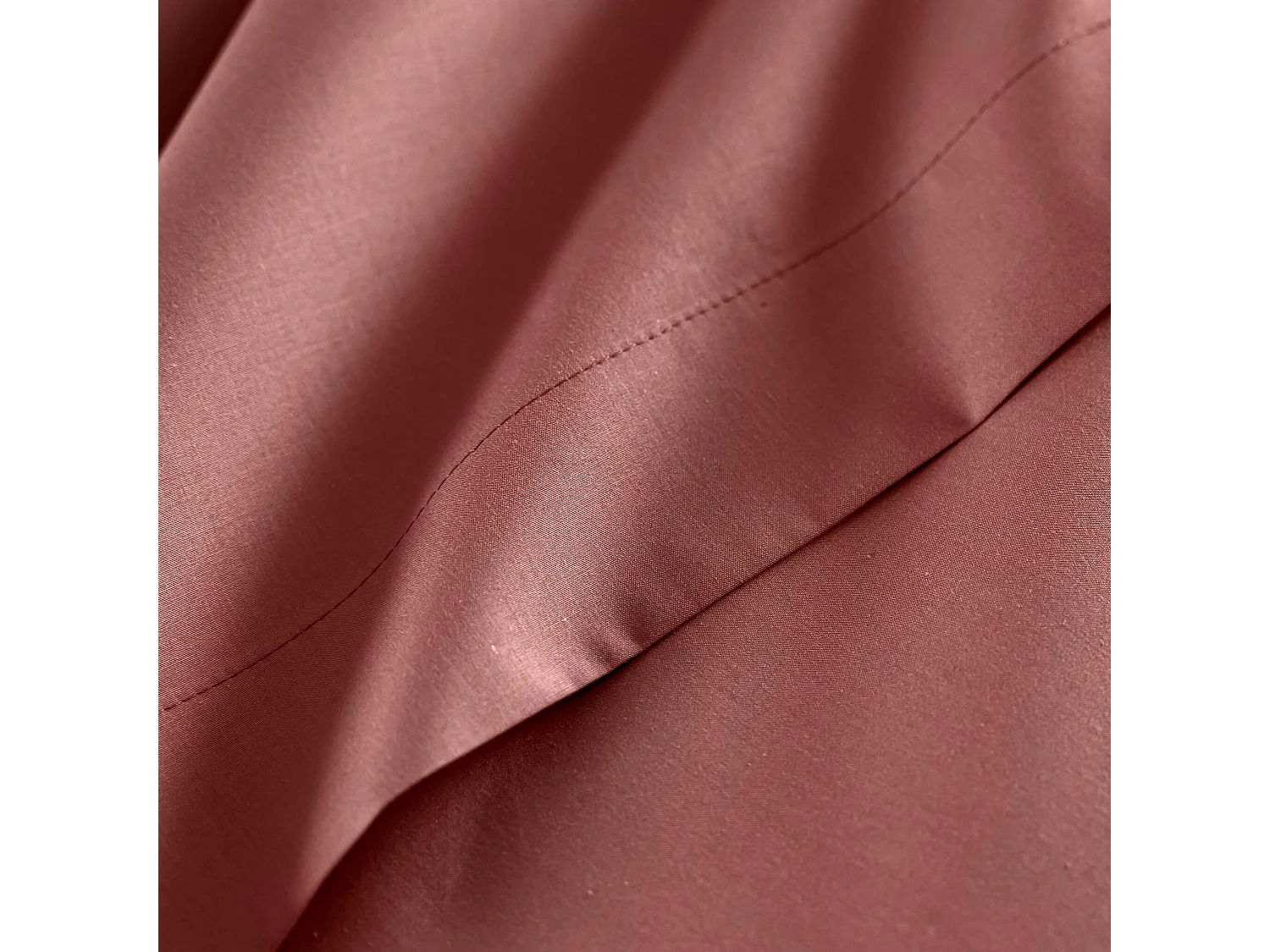 Housse de couette coton percale Rose 240x220 - SOMEO - MORPHEE