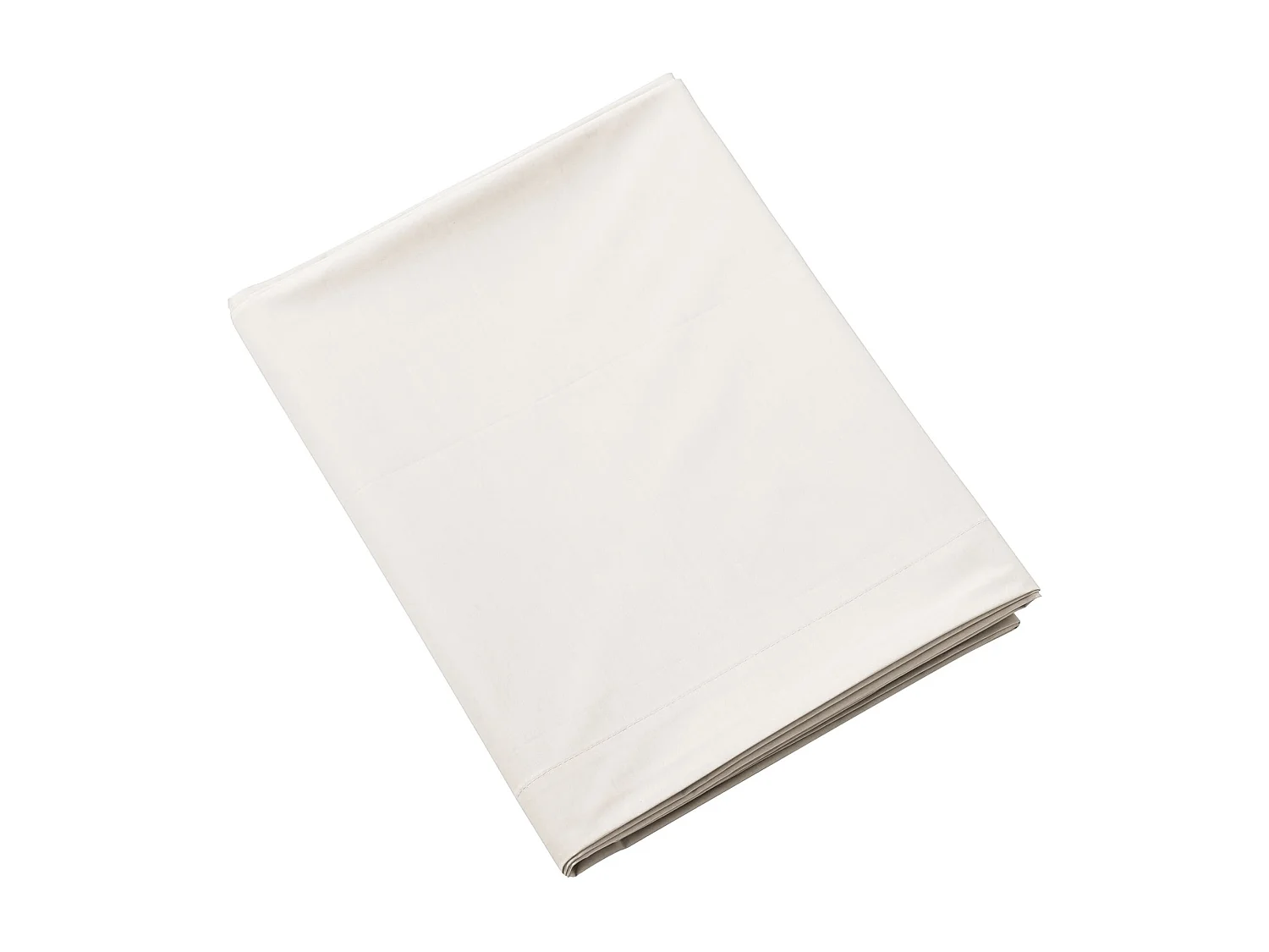 Drap plat coton percale Écru 240x310 - SOMEO - MORPHEE