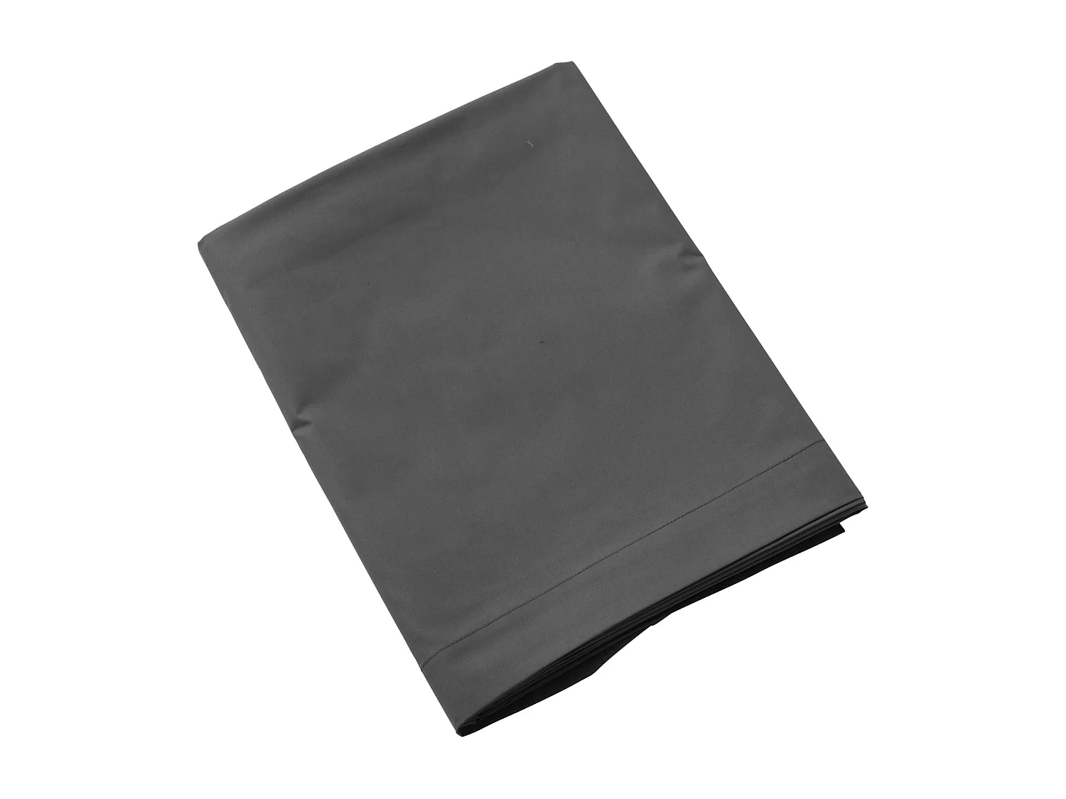 Drap plat coton percale Anthracite 240x310 - SOMEO - MORPHEE