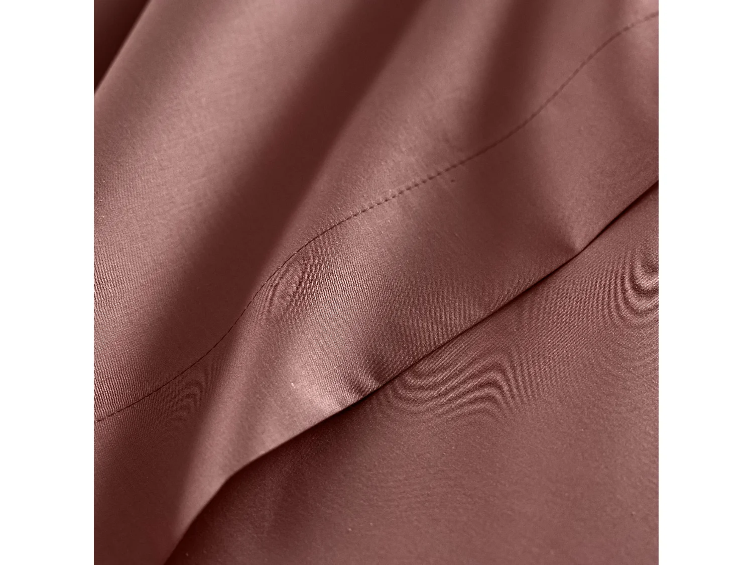 Drap plat coton percale Rose 240x310 - SOMEO - MORPHEE