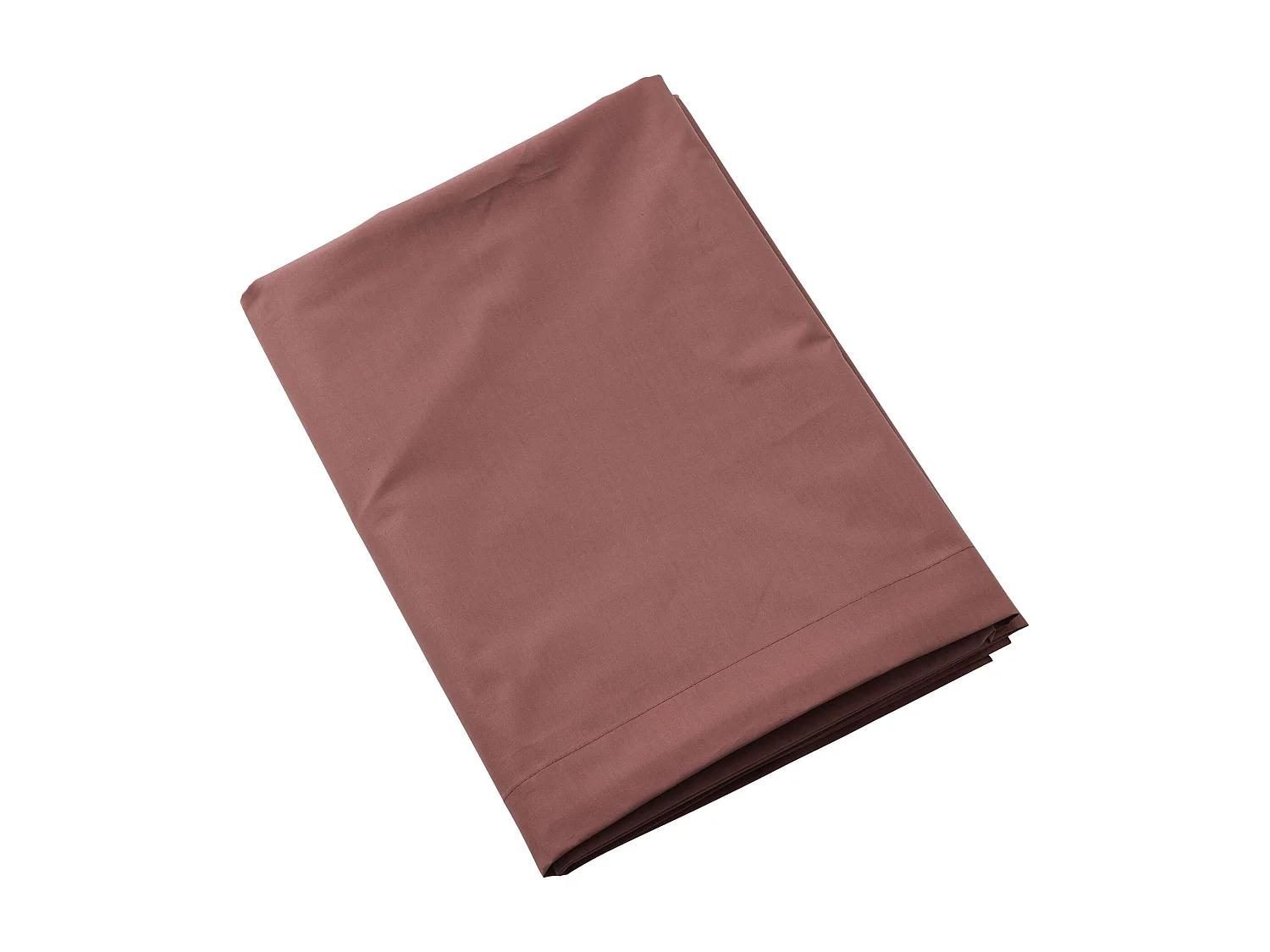 Drap plat coton percale Rose 240x310 - SOMEO - MORPHEE
