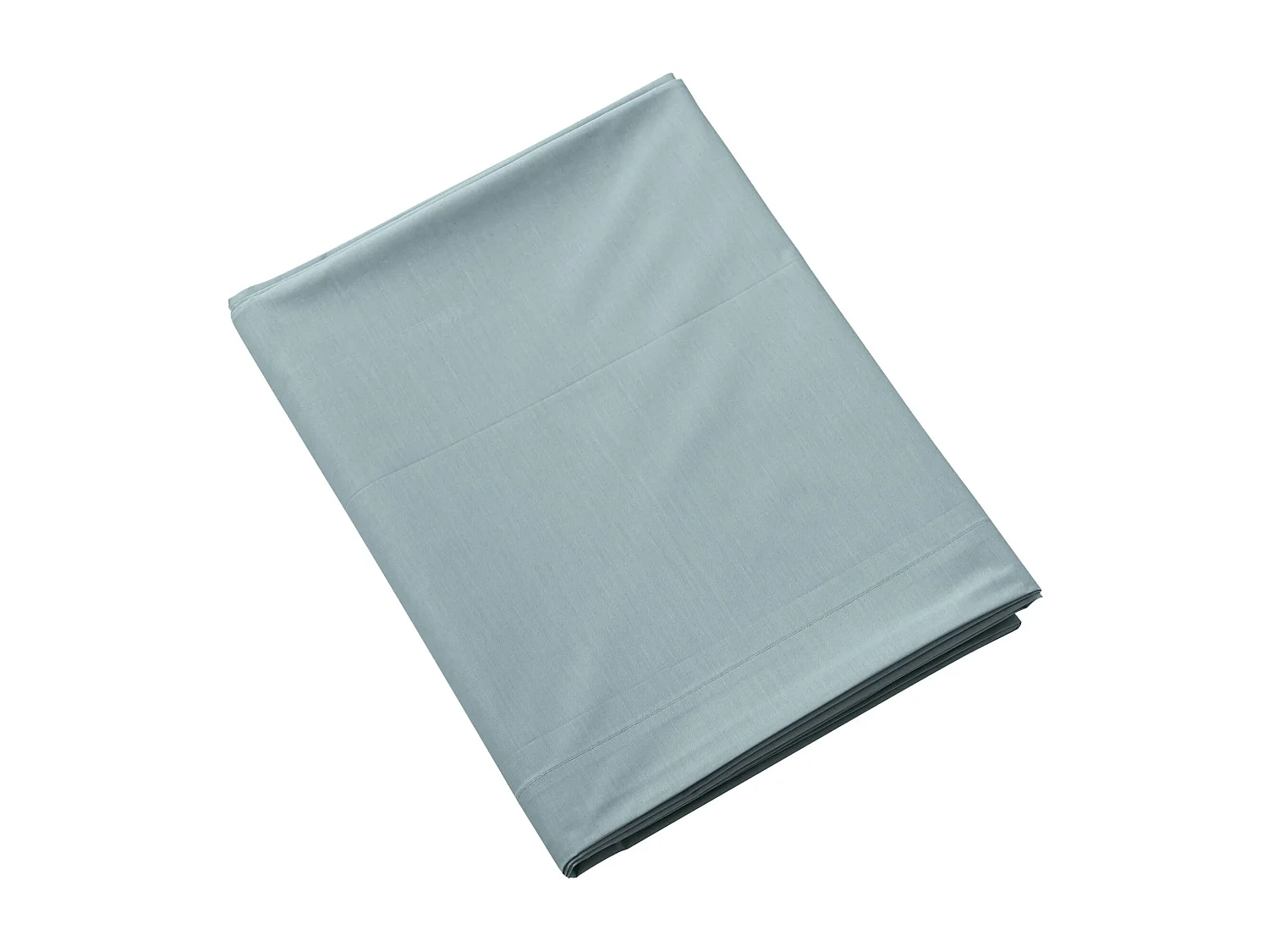 Drap plat coton percale Bleu 270x310 - SOMEO - MORPHEE