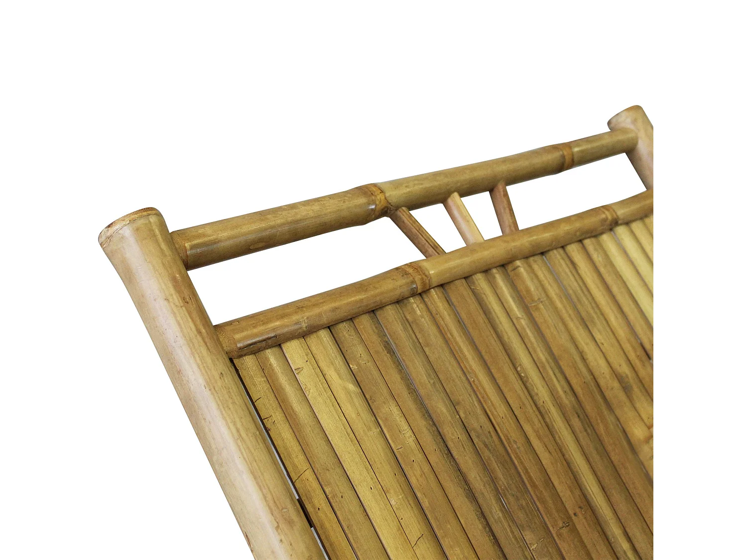 MilaniHome.it - lettino da giardino in bamboo di design per esterno giardino cm 70 l x 200 p x 30 hdi coloreMarrone chiaro
