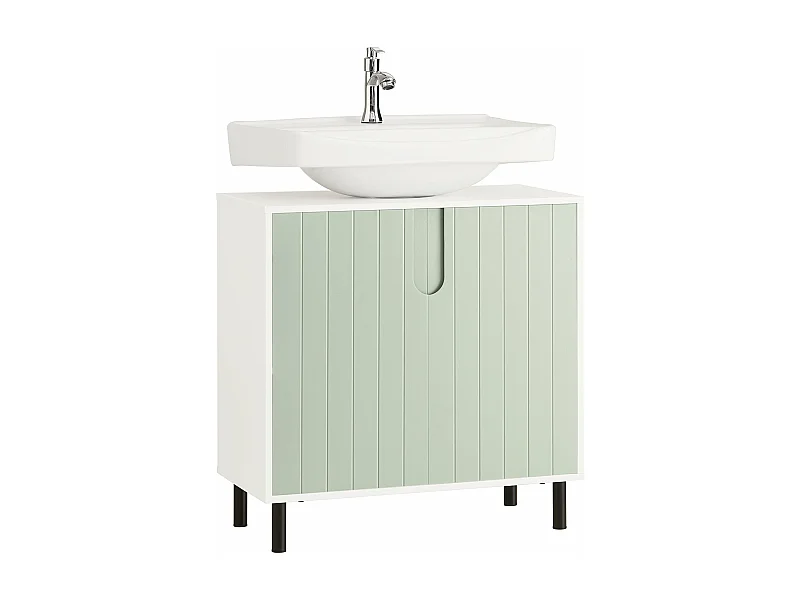 Mueble para Debajo del Lavabo Fregadero Armario de Baño de Suelo BZR139-GR SoBuy ES
