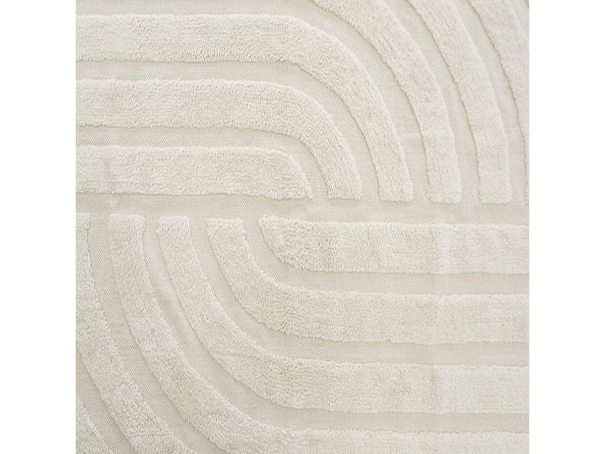 Tapis déco à franges en coton tufté 100x150cm