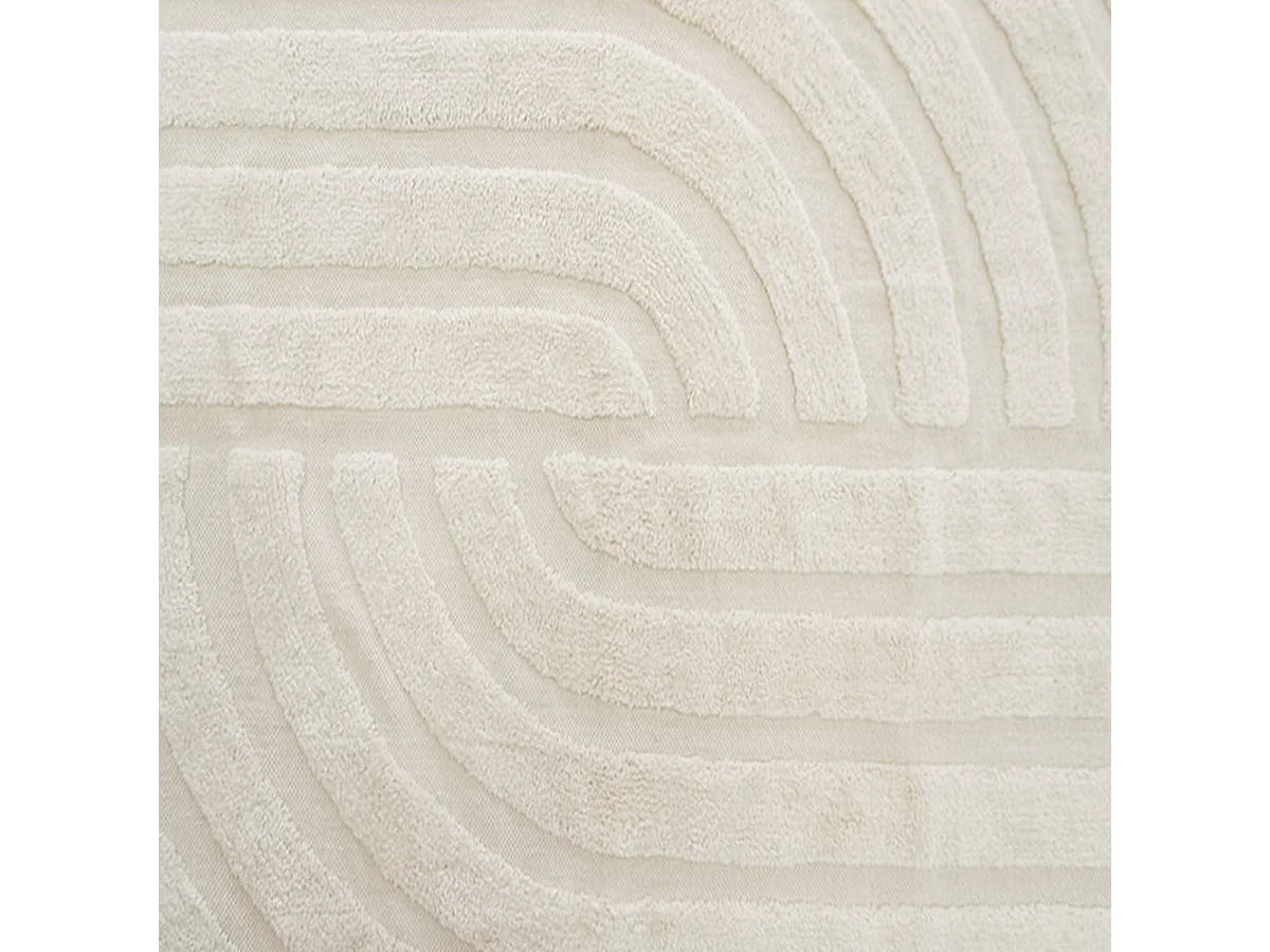 Tapis déco à franges en coton tufté 100x150cm