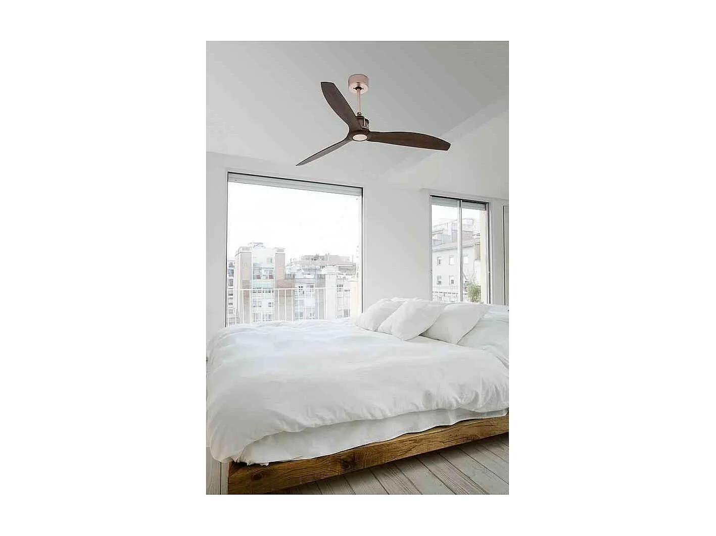 JUST FAN M DC ventilateur cuivre/bois