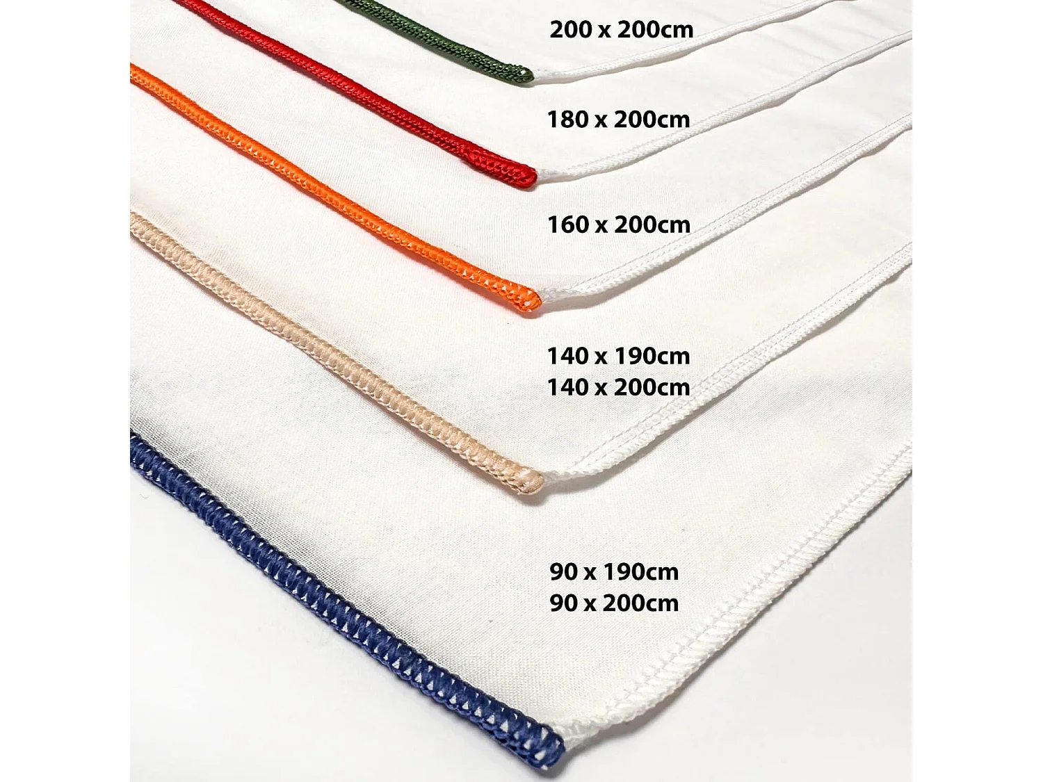 Drap housse en polycoton 160x200 cm PERCALE blanc, par Soleil d'ocre