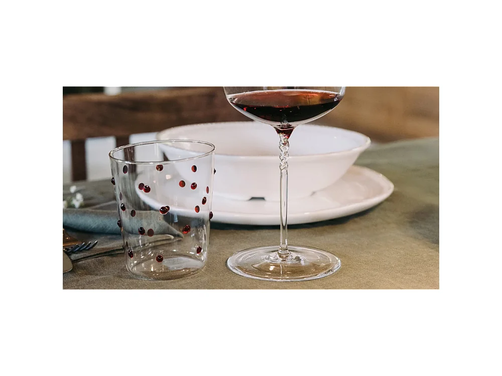 Bicchiere Zafferano Party Tumbler 45 Cl Set Multicolore 6 pezzi In Vetro