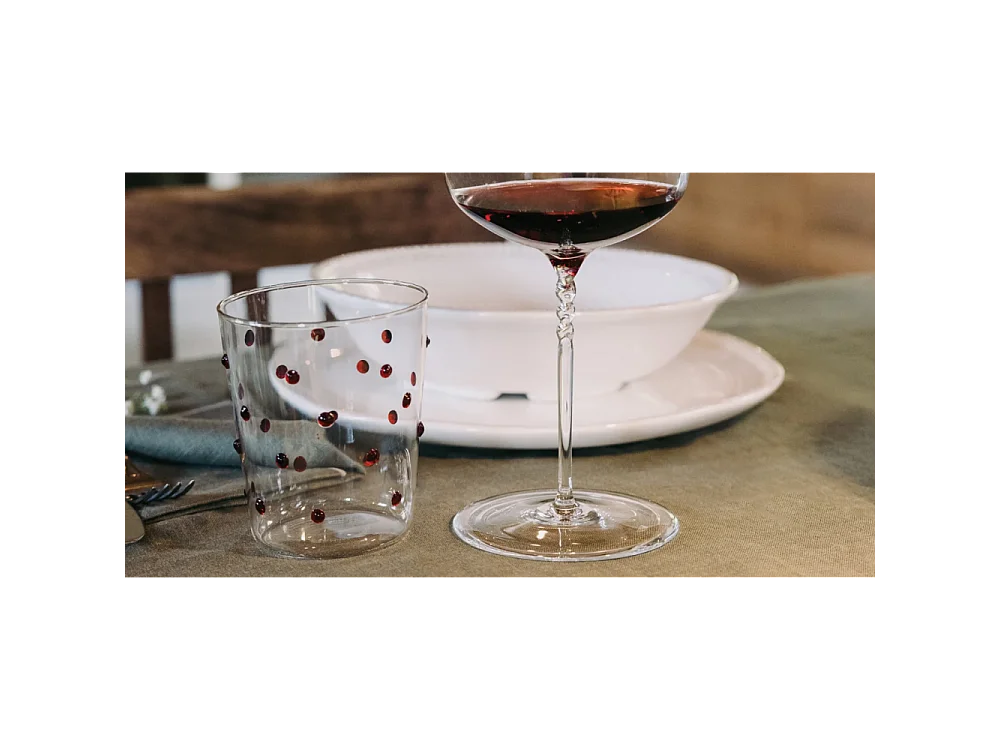 Zafferano Party Tumbler Verre 45 Cl Multicolore Set de 6 Pièces en Verre