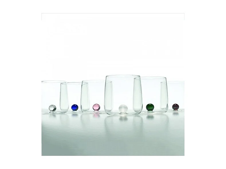 Verre borosilicaté Bilia Tumbler Zafferano lot de 6 pièces en gris