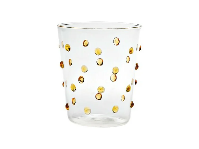 Zafferano Party Tumbler Verre Or Jaune 45 Cl Set de 6 Pièces en Verre