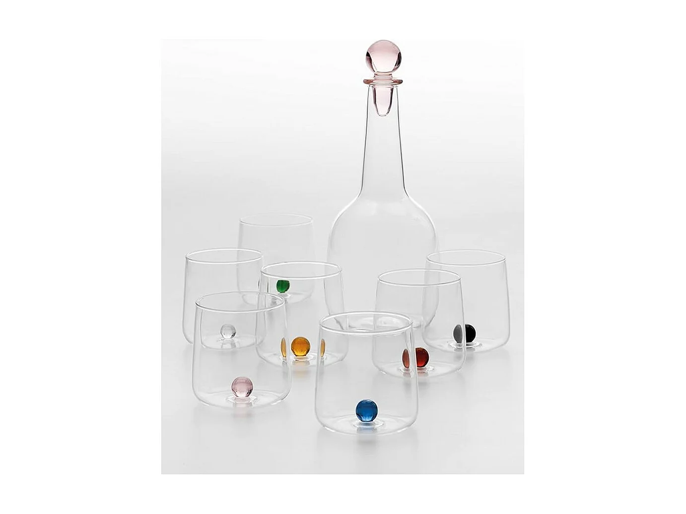Borosilicaatglas Bilia Tumbler Zafferano set van 6 stuks in Groen