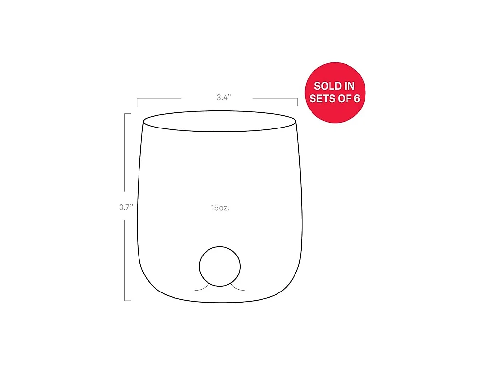 Verre borosilicaté Bilia Tumbler Zafferano lot de 6 pièces en Vert