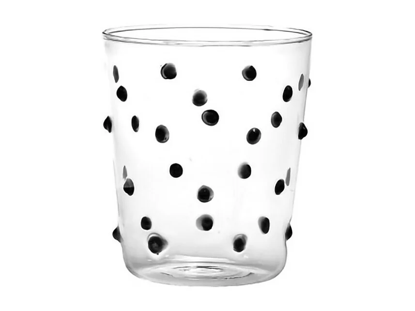Zafferano Party Tumbler Czarny Szkło 45 Cl Zestaw 6 Szklanek
