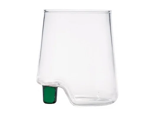 Gobelet en verre borosilicate vert Gamba de Vero Zafferano, boîte de 6 pièces