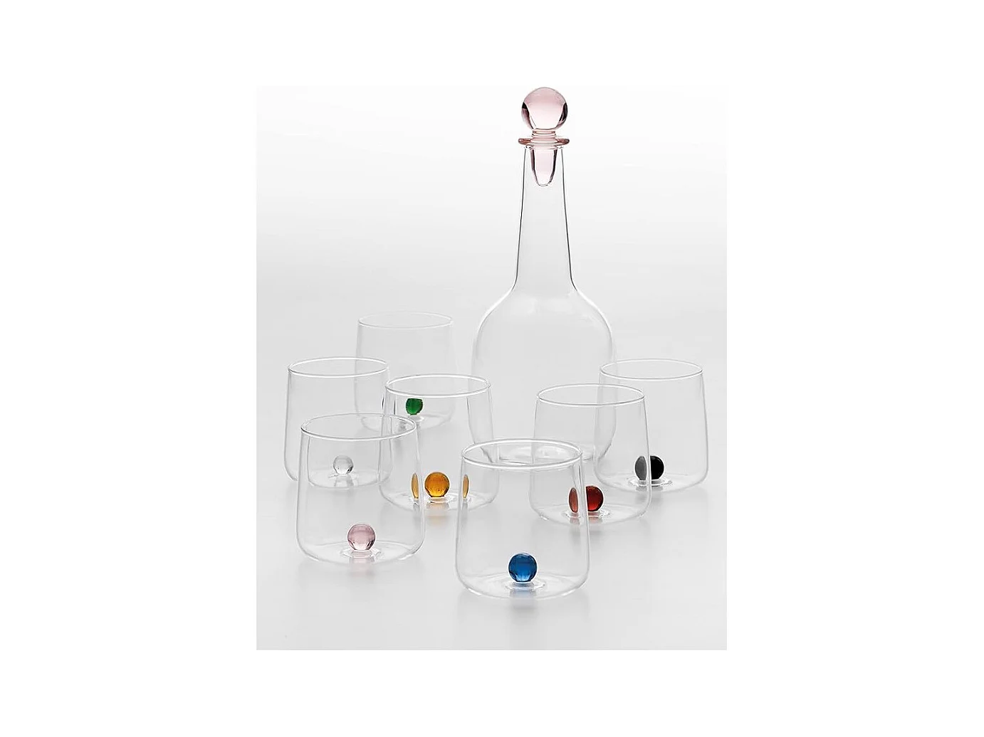Set van 6 borosilicaatglazen Bilia Tumbler Zafferano Diverse kleuren
