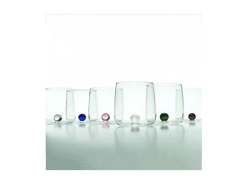 Set van 6 borosilicaatglazen Bilia Tumbler Zafferano Diverse kleuren