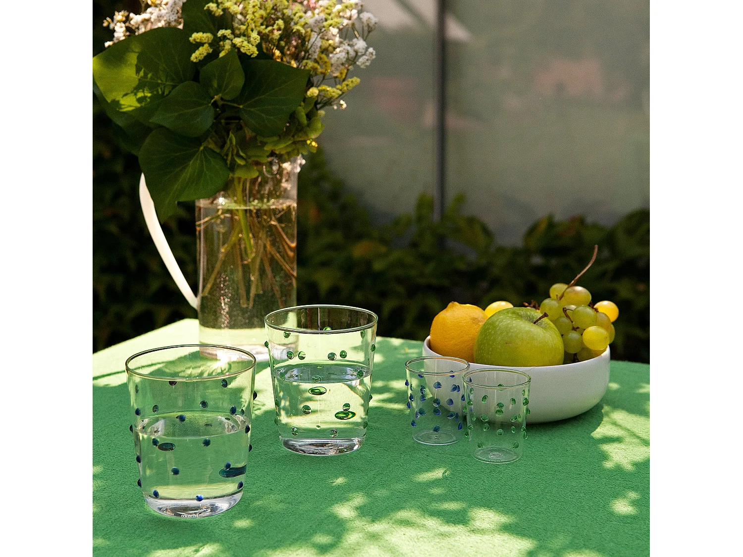 Bicchiere Zafferano Party Tumbler Verde 45 Cl Set 6 pezzi In Vetro