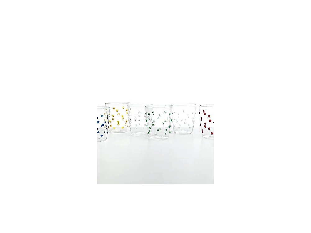 Bicchiere Zafferano Party Tumbler Rosso 45 Cl Set 6 pezzi In Vetro