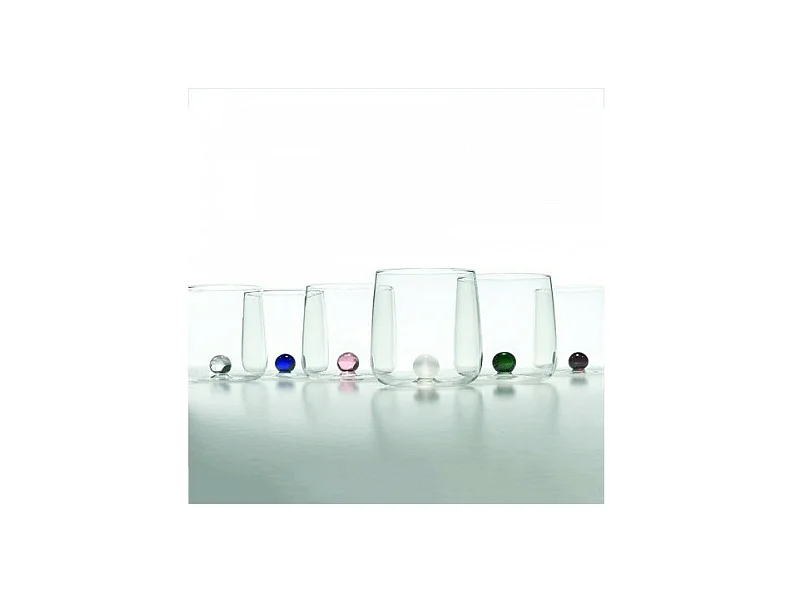 Borosilikatglas Bilia Tumbler Zafferano 6er-Set, Farbe Schwarz