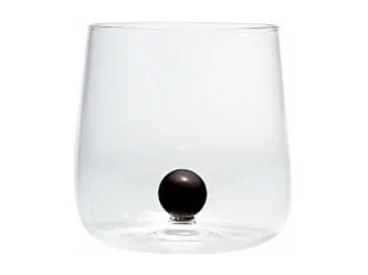 Bicchiere borosilicato Bilia Tumbler Zafferano set 6 pezzi colore Nero