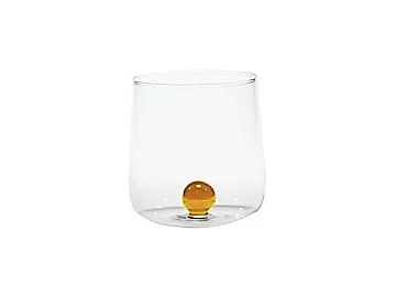 Bilia Tumbler Zafferano verre borosilicaté lot de 6 pièces, couleur jaune doré