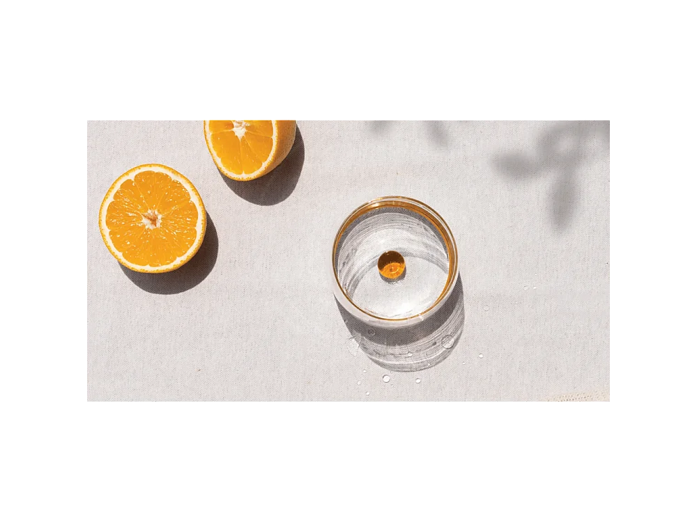 Bicchiere borosilicato Bilia Tumbler Zafferano set 6 pezzi colore giallo oro