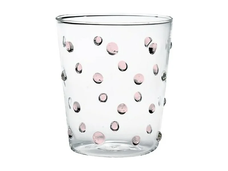 Zafferano Partybecher Rosa Glas 45 cl Set mit 6 Glasteilen