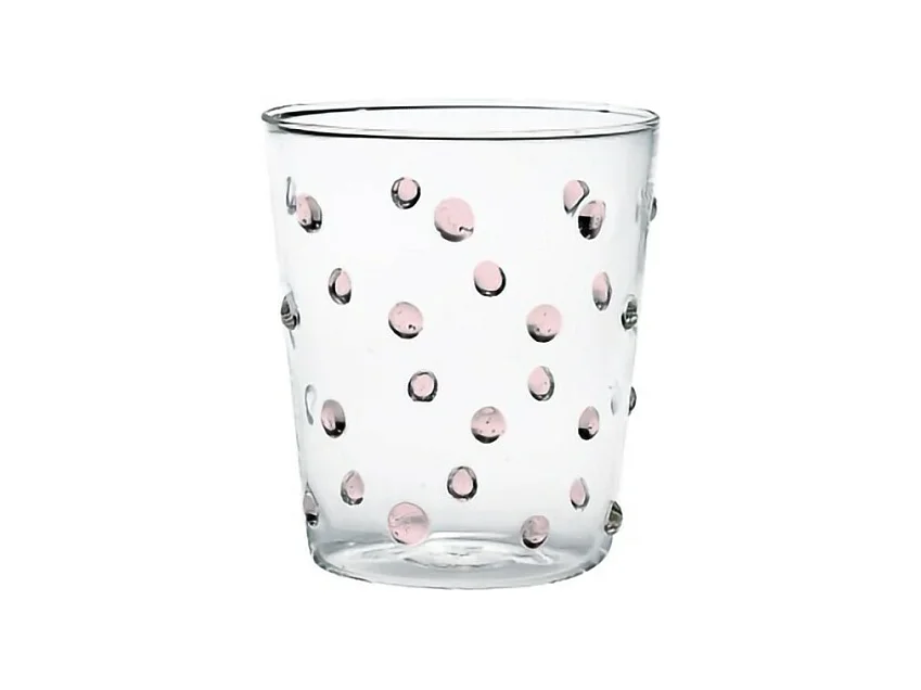 Zafferano Partybecher Rosa Glas 45 cl Set mit 6 Glasteilen
