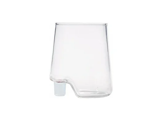 Zafferano -  Gamba de Vero Zafferano Trinkbecher aus transparentem Borosilikatglas, Schachtel mit 6 Stück