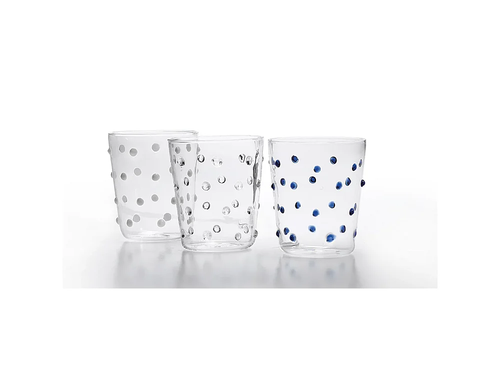 Zafferano Party Tumbler Verre Transparent 45 Cl Set de 6 Pièces en Verre