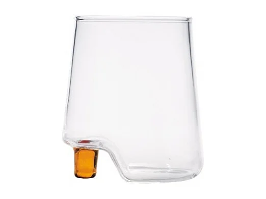 Verre Gamba de Vero Zafferano en verre borosilicaté, Jaune Doré, boîte de 6 pièces