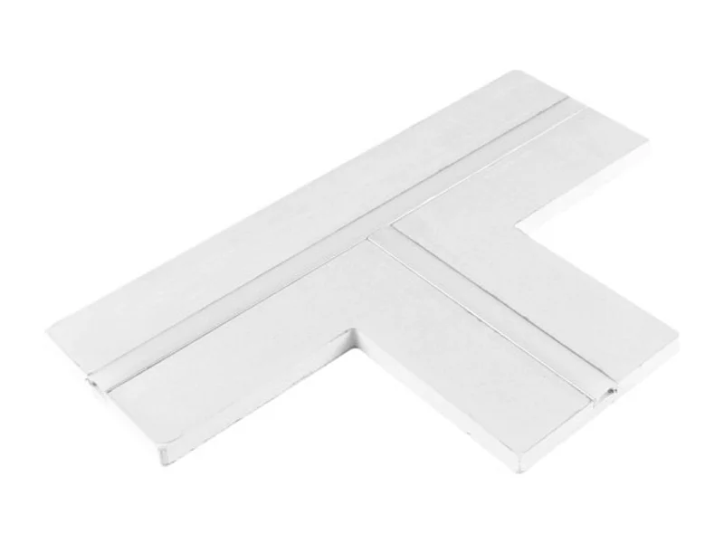 Integriertes Aluminium-T-Profil für LED-Streifen in verdeckter Gipskartonplatte