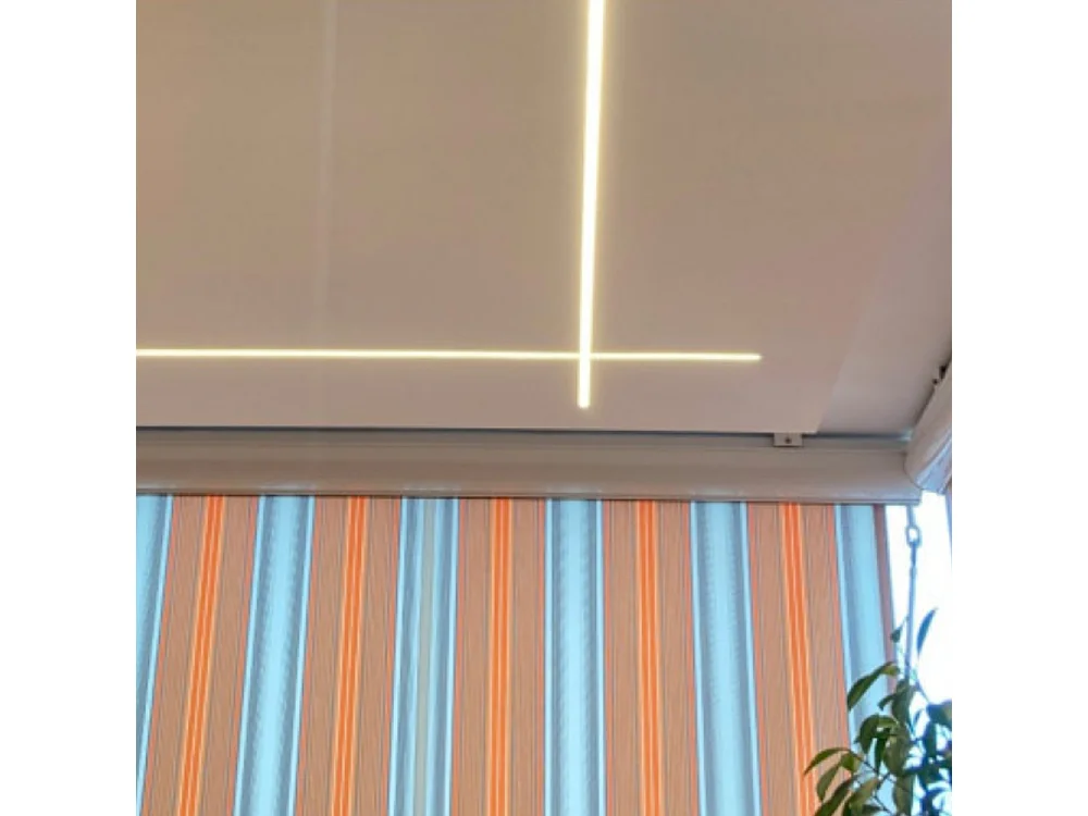 Geïntegreerd aluminium T-profiel voor LED-strips in verborgen gipsplaat