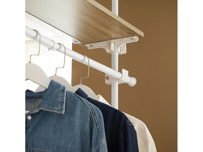 SoBuy armário, armário aberto, armário de canto KLS15-WN