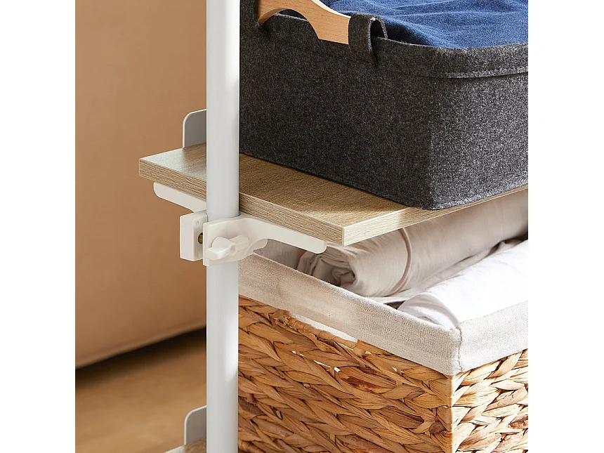 SoBuy armário, armário aberto, armário de canto KLS15-WN