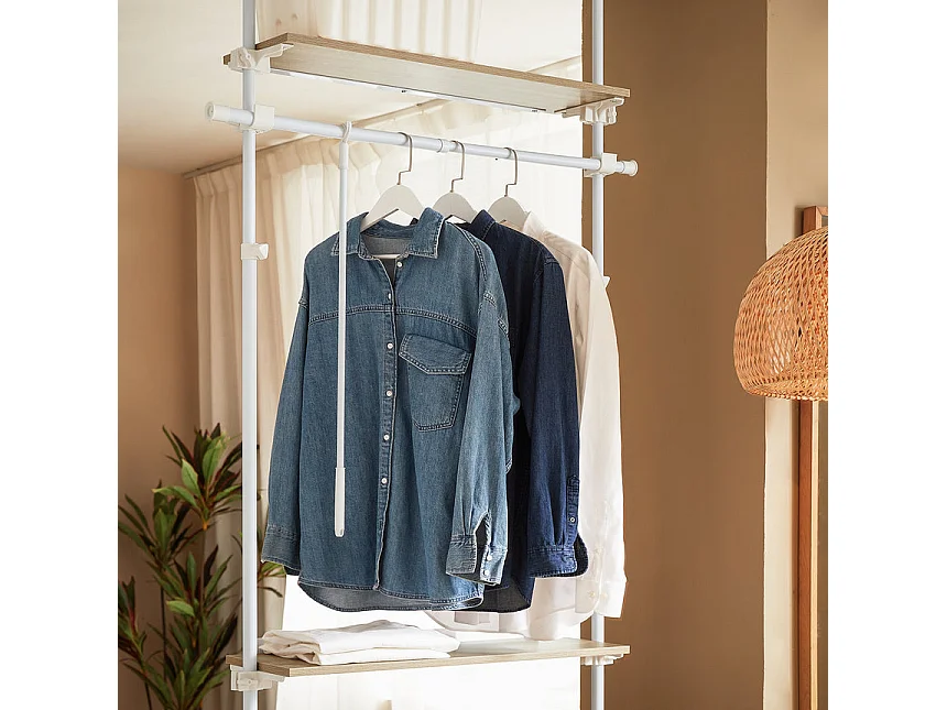 SoBuy armário, armário aberto, armário de canto KLS15-WN