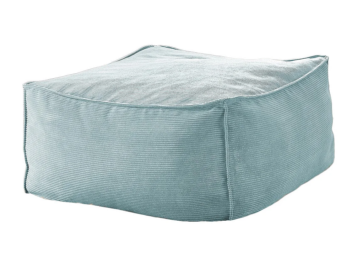 Pouf imbottito - azzurro chiaro  - ALEA