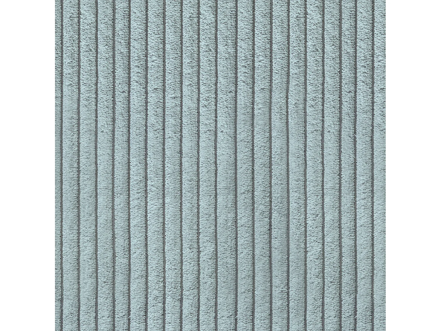Polsterhocker - Hellblau Cord - MADELINE