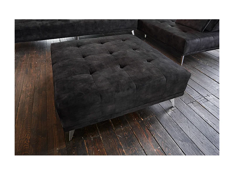 Polsterhocker - Anthrazit Velvet - WIOLO