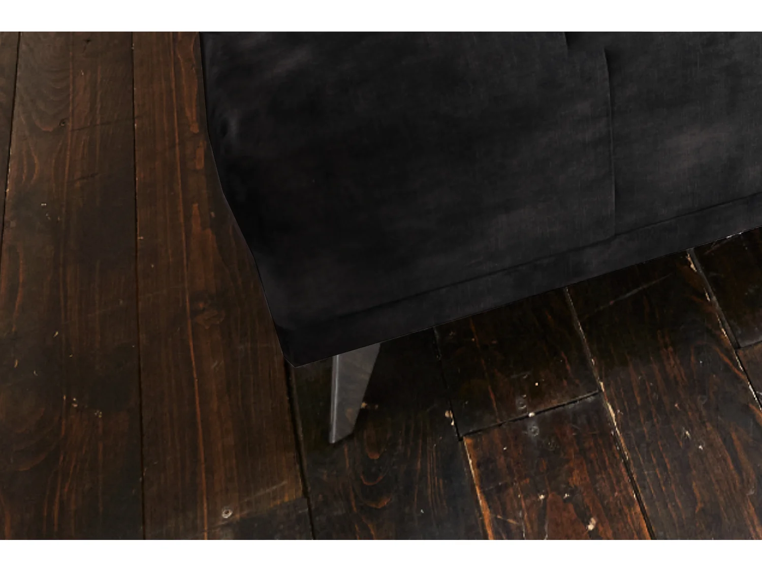 Polsterhocker - Anthrazit Velvet - WIOLO