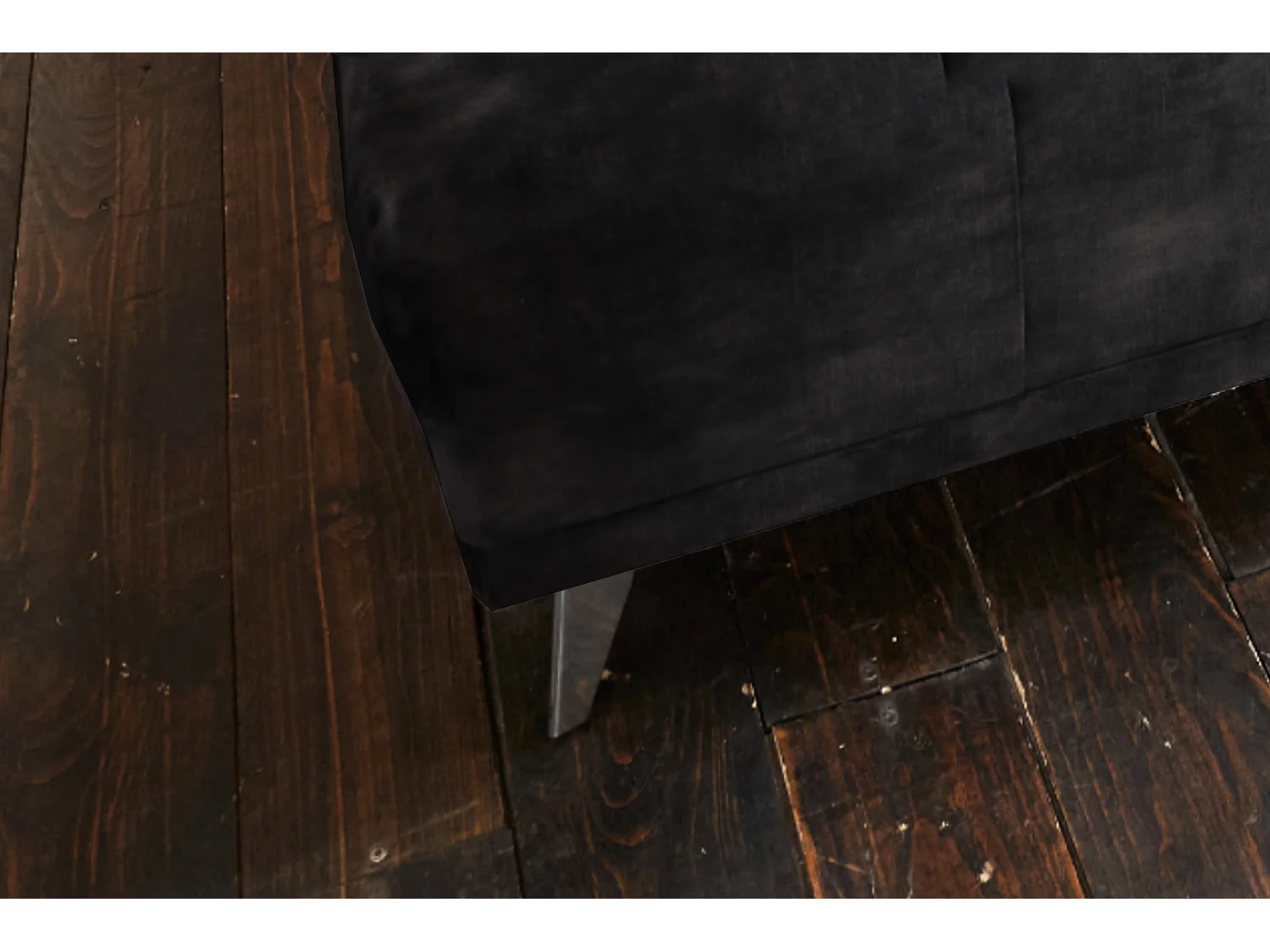 Pouf imbottito - antracite velluto - WIOLO