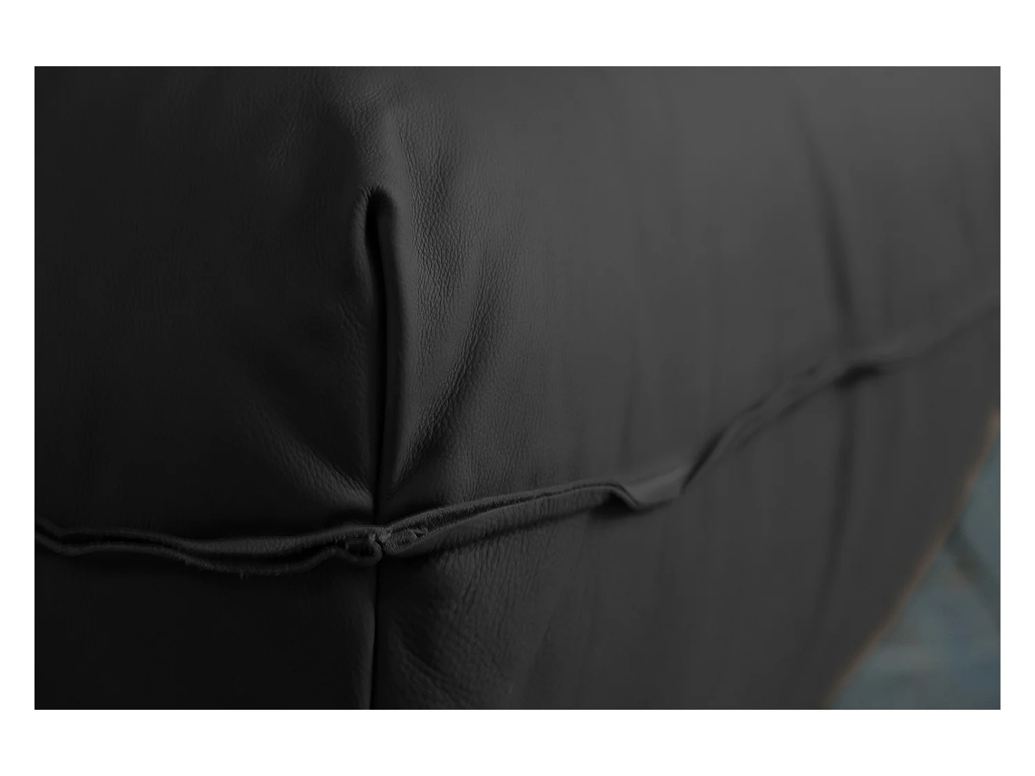 Puf - Negro piel - DAVITO