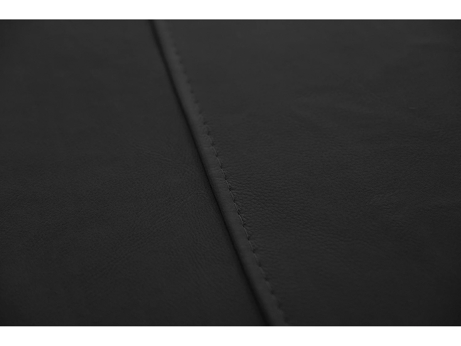 Hocker - Schwarz Leder - DAVITO