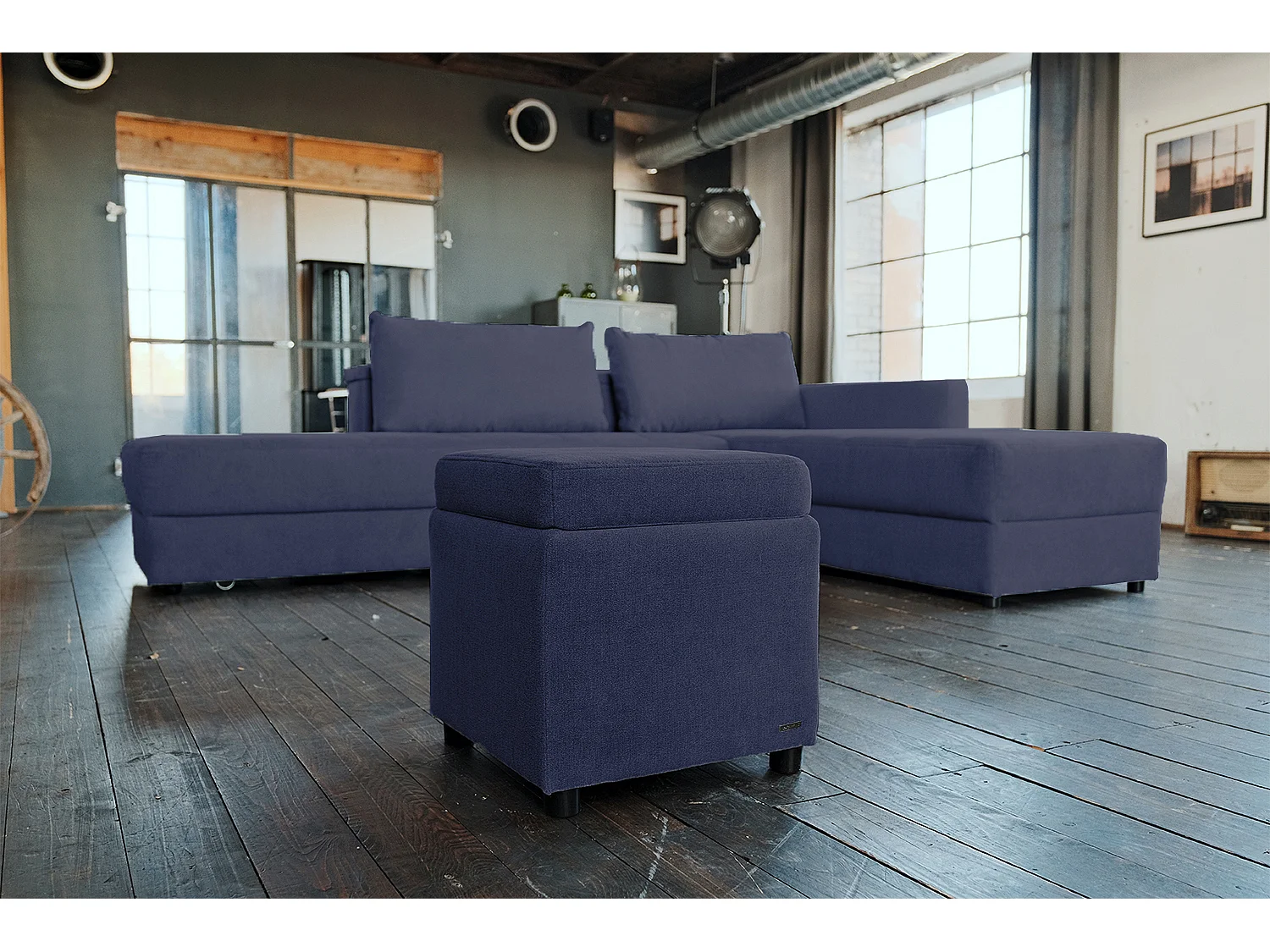 IDA - Antraciet Geweven stof - IDA