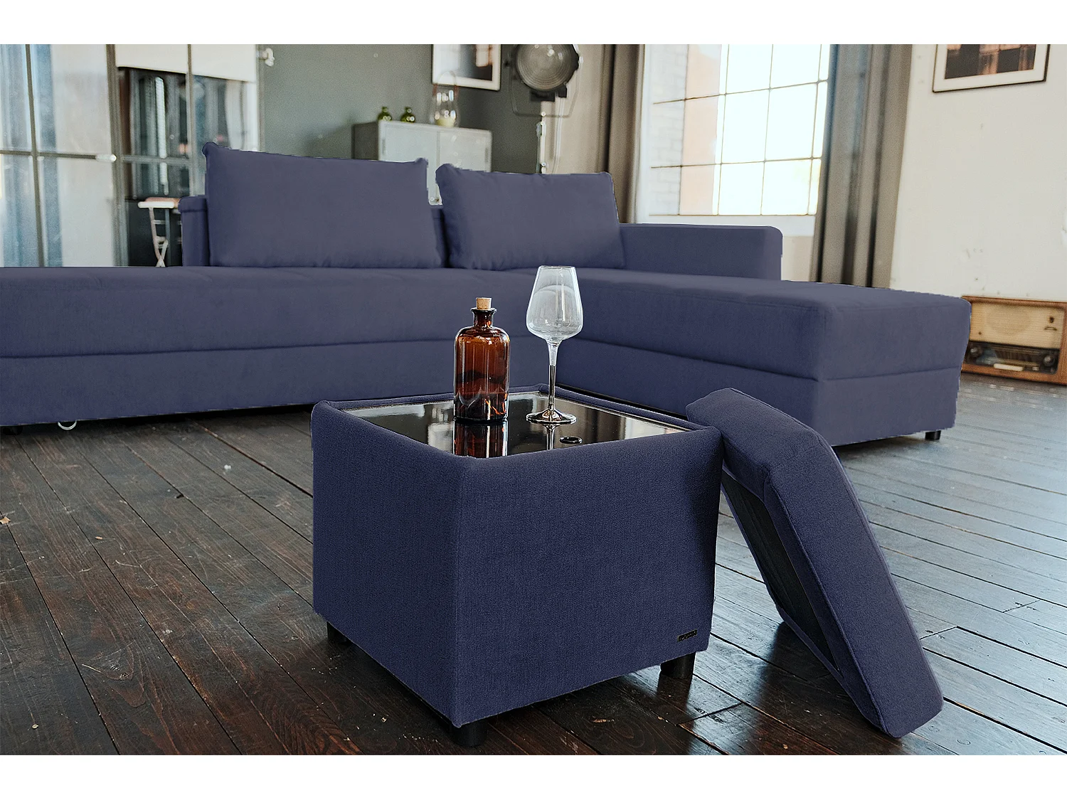 IDA - Antraciet Geweven stof - IDA