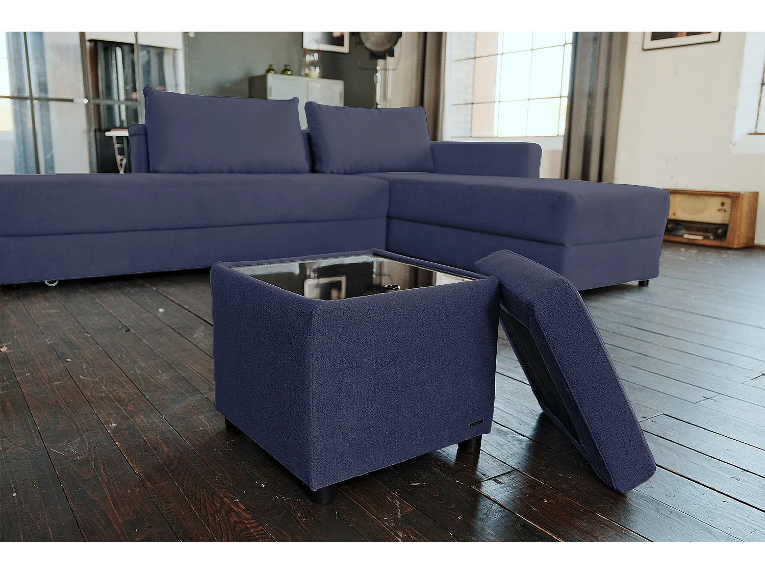 IDA - Antraciet Geweven stof - IDA