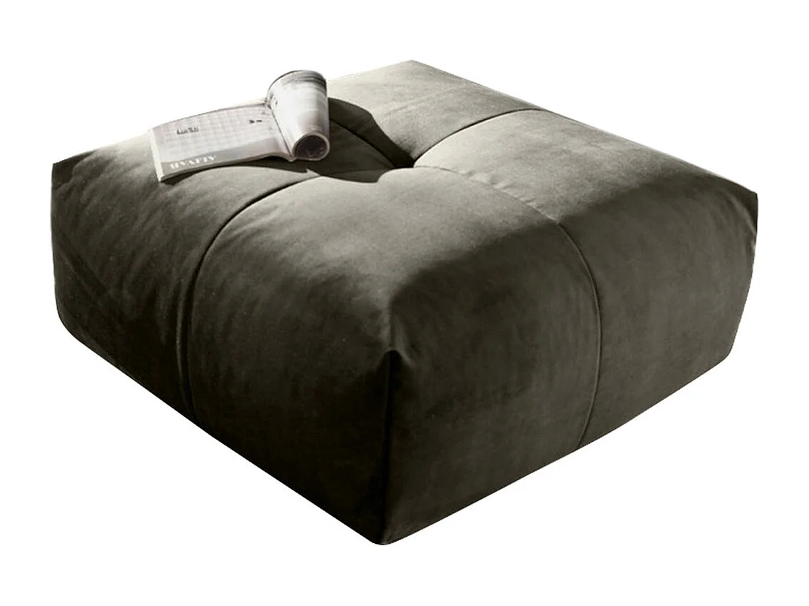 Polsterhocker - Silber Velvet - PALACE